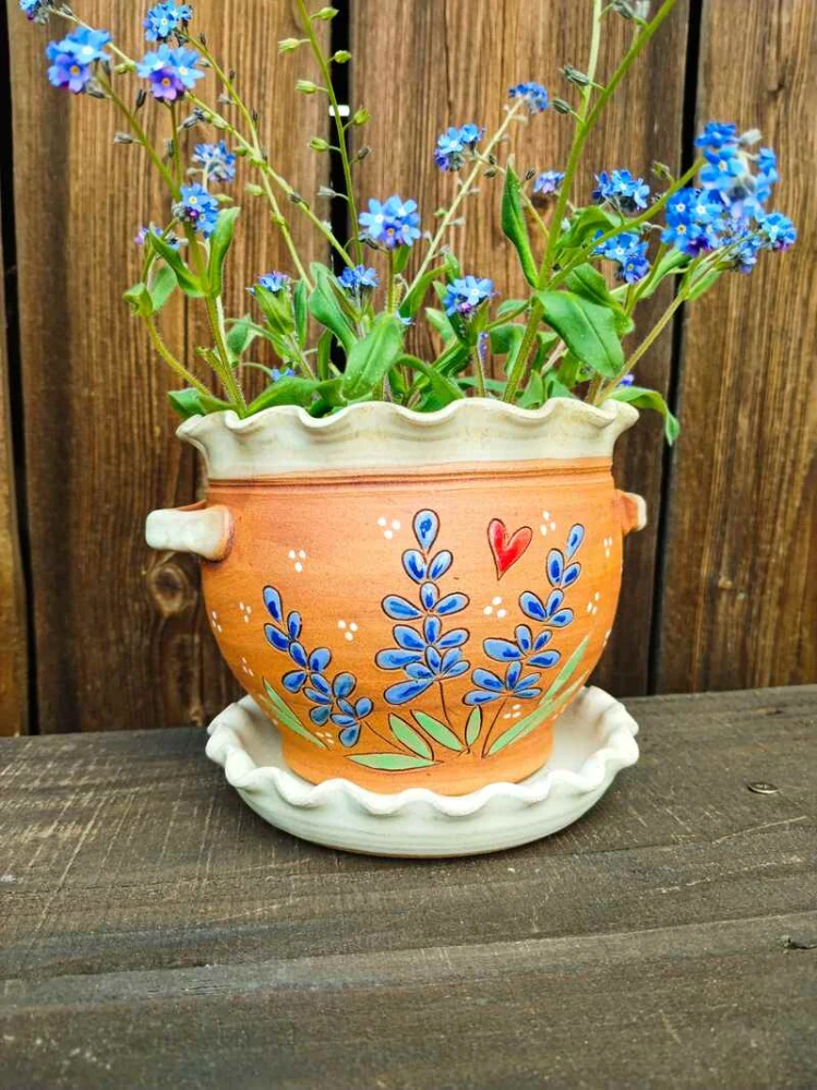 KVĚTINÁČ s podmiskou LEVANDULE