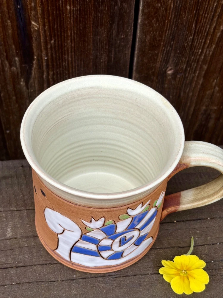 HRNEK  0,5 litru ROVNÝ šnek modrý