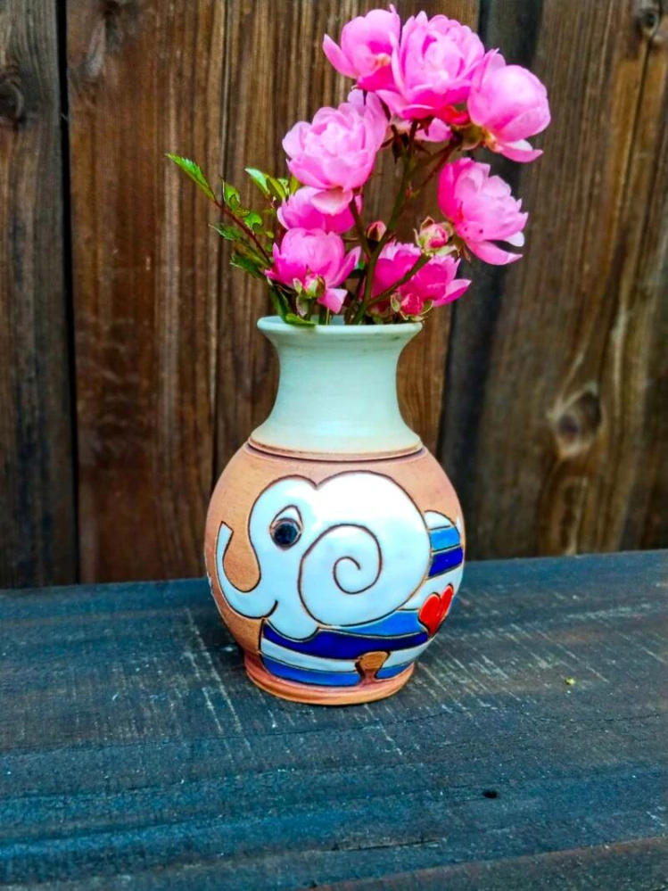 Vázička malovaná SLON