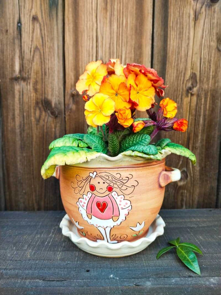 KVĚTINÁČ s podmiskou ANDÍLEK