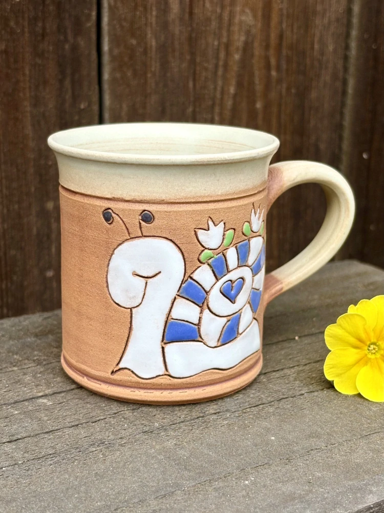 HRNEK 0,2 litru ROVNÝ šnek modrý