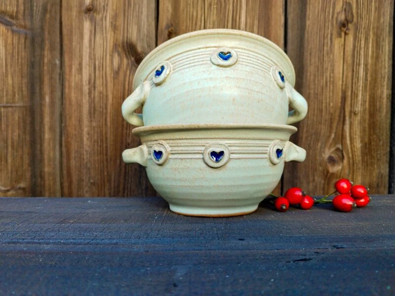 MISKA béžová s oušky 400ml 💙