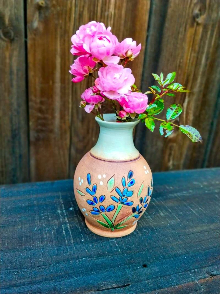 Vázička malovaná LEVANDULE