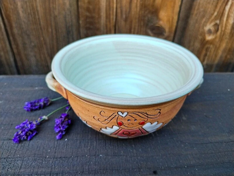 MISKA s oušky andílek růžový