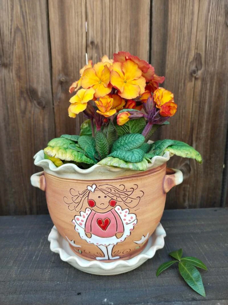 KVĚTINÁČ s podmiskou ANDÍLEK