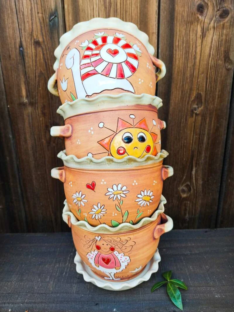 KVĚTINÁČ s podmiskou PES MODRÝ