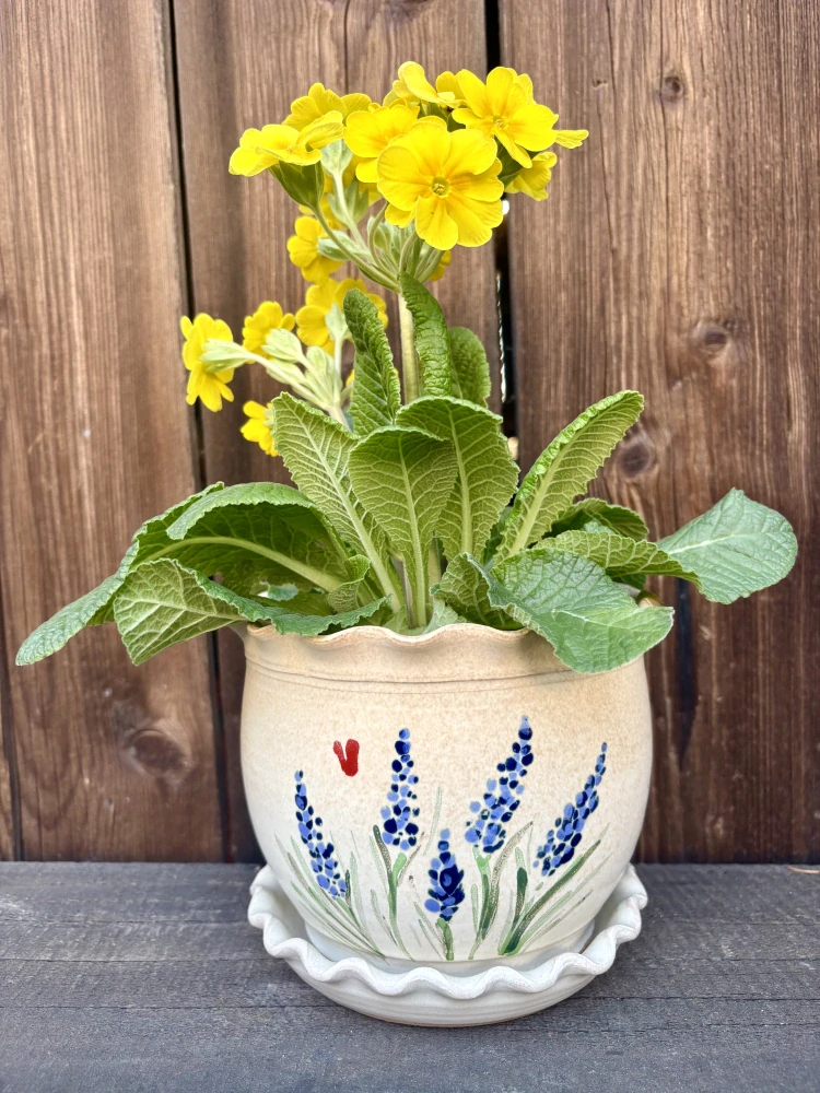 KVĚTINÁČ s podmiskou LEVANDULE II