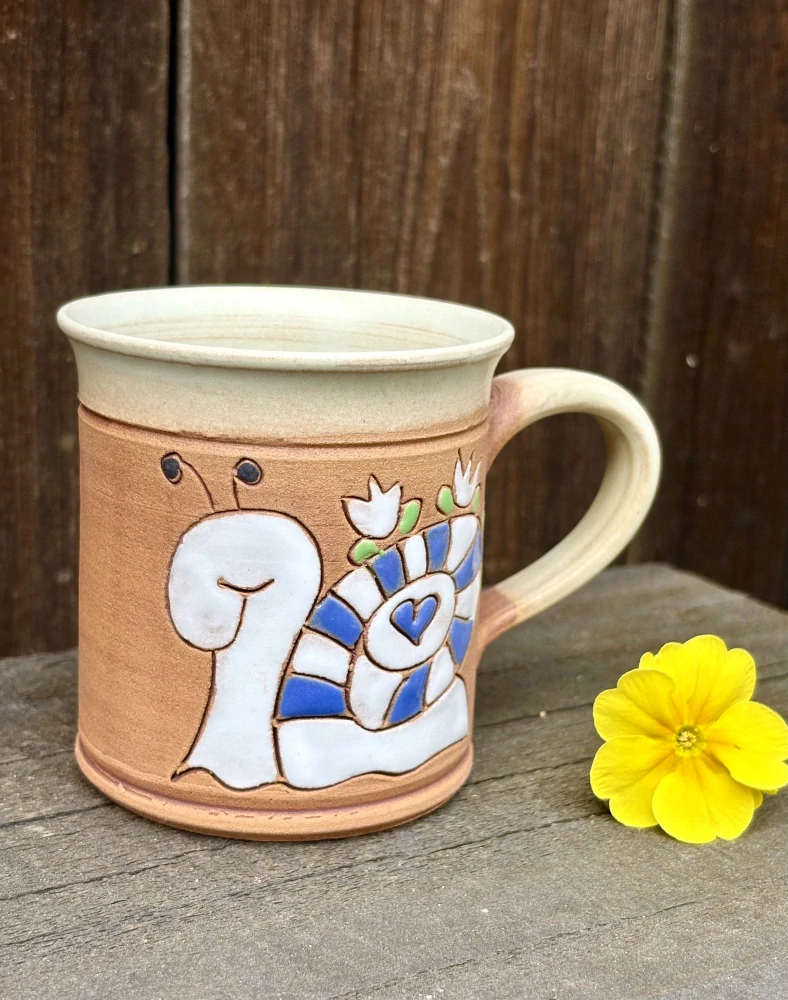 HRNEK 0,2 litru ROVNÝ šnek modrý