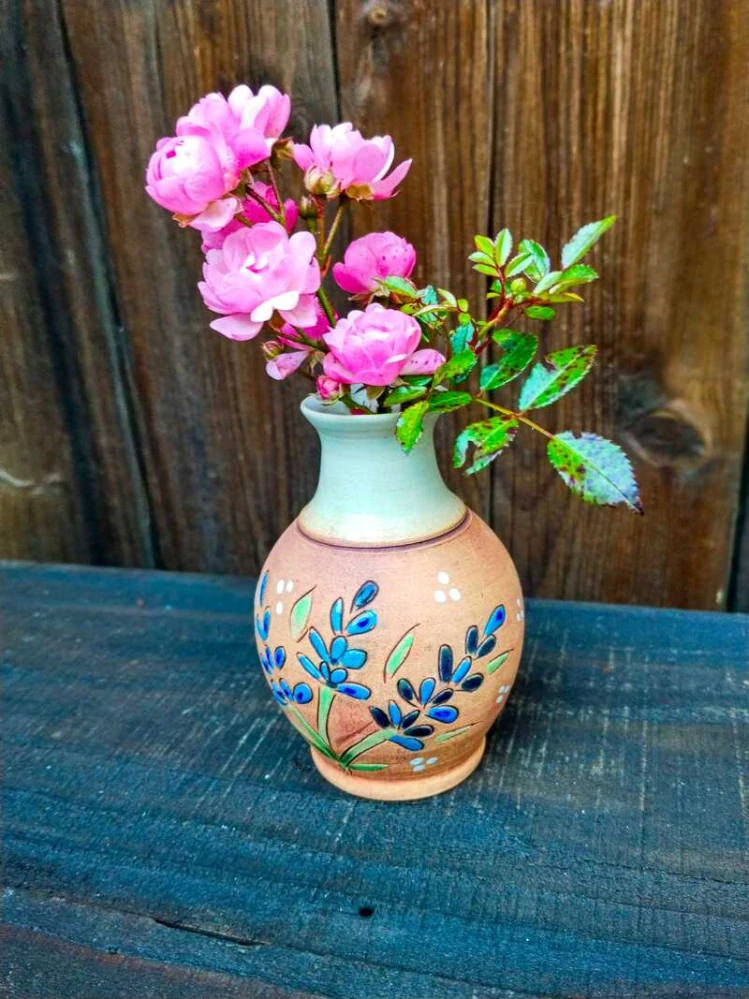 Vázička malovaná LEVANDULE