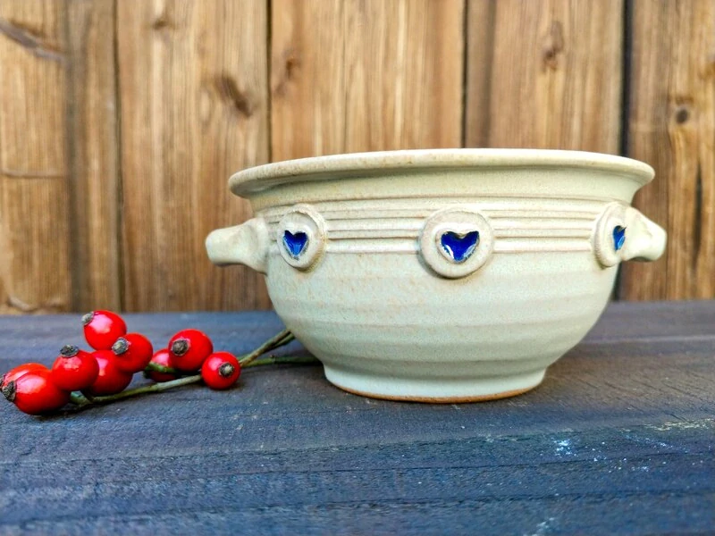 MISKA béžová s oušky 400ml 💙