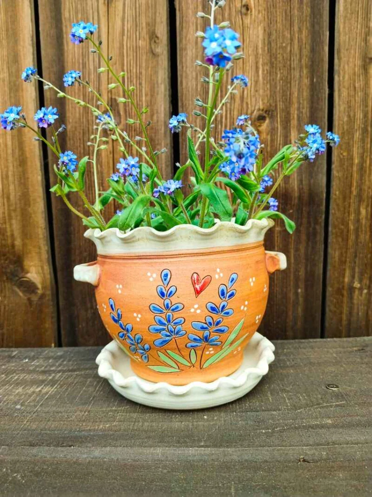 KVĚTINÁČ s podmiskou LEVANDULE