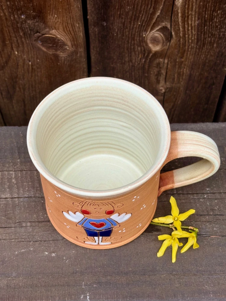 HRNEK  0,5 litru ROVNÝ andílek kluk