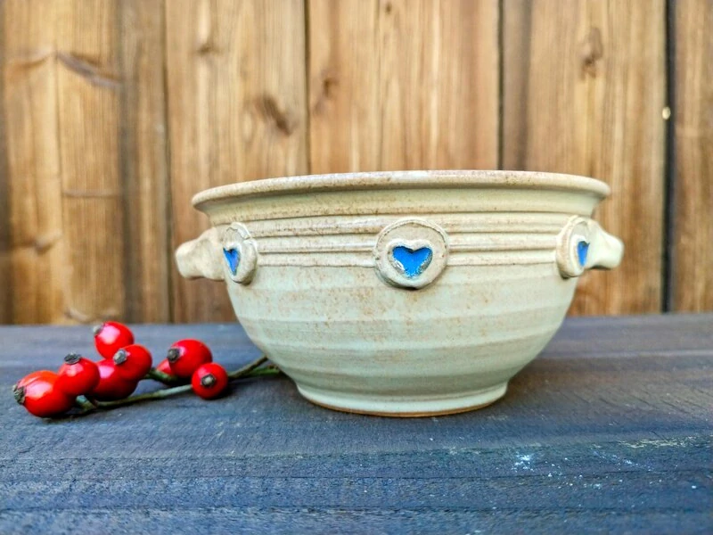 MISKA béžová s oušky 400ml 🩵