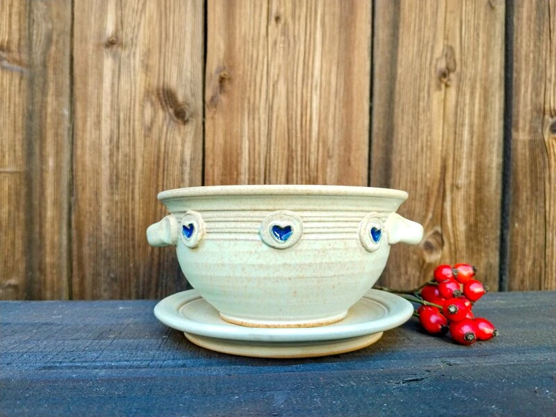 MISKA béžová s oušky 400ml 💙