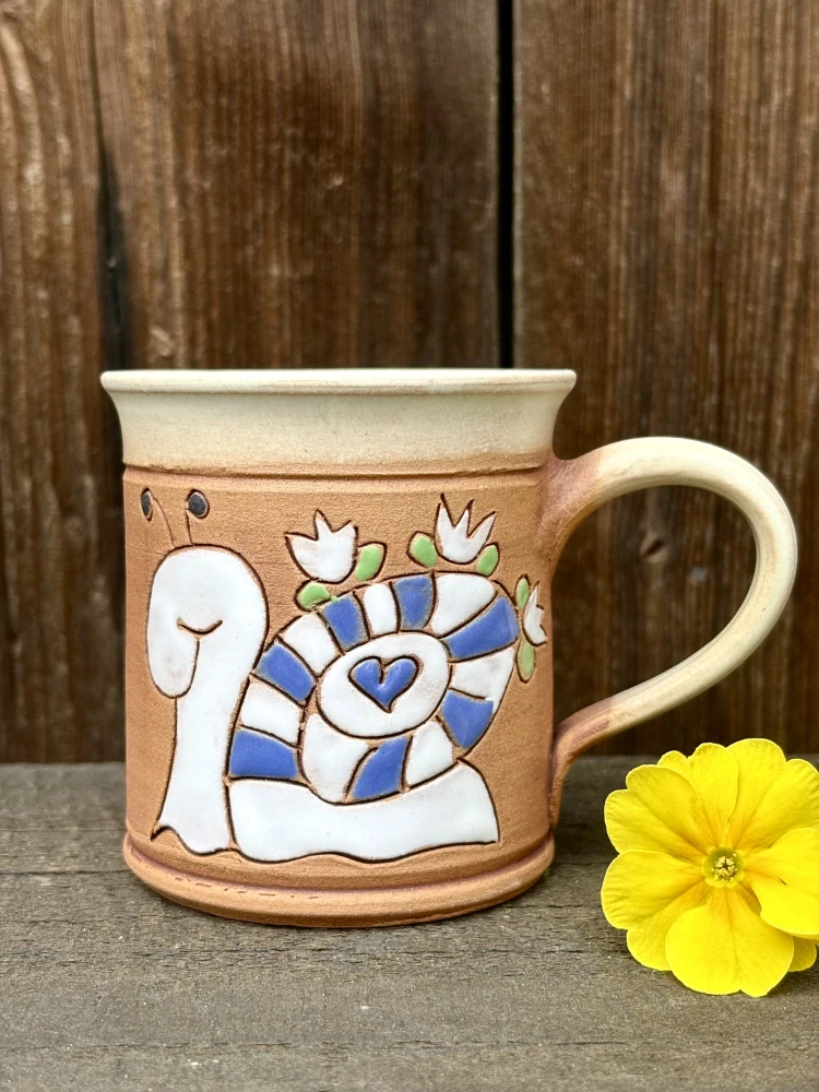 HRNEK 0,2 litru ROVNÝ šnek modrý