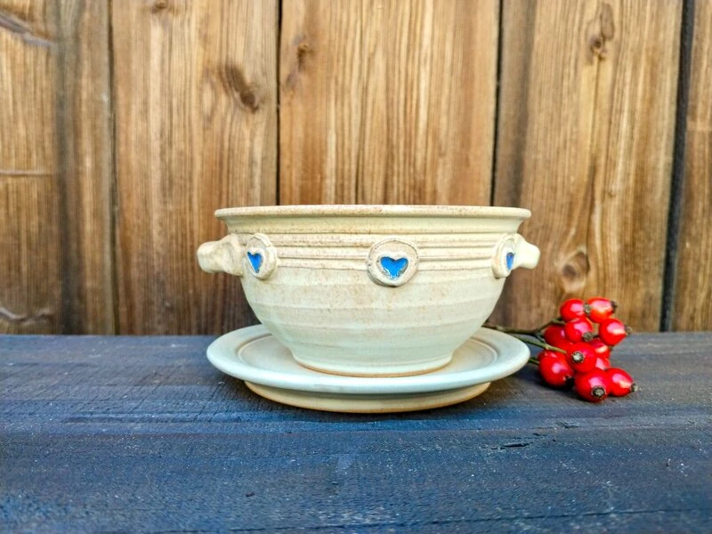 MISKA béžová s oušky 400ml 🩵