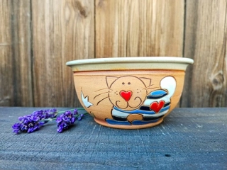 MISKA  bez oušek kočka modrá