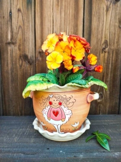 KVĚTINÁČ s podmiskou ANDÍLEK