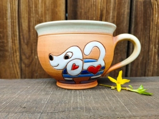 HRNEK ČAJOVÝ 0,5L pes modrý