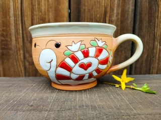 HRNEK ČAJOVÝ 0,5L šnek červený