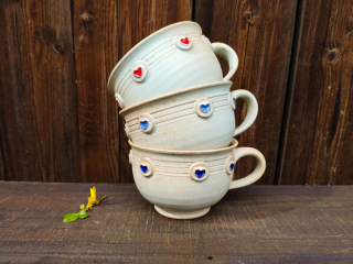 Hrnek čajový 0,5 litru ❤️🩵💙💚