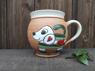 HRNEK 0,25 litru BACULATÝ pes zelený