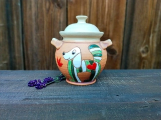 CUKŘENKA malovaná PES ZELENÝ