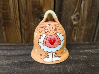 ZVONEČEK andílek růžový