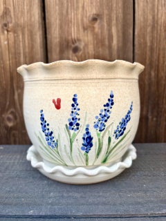 KVĚTINÁČ s podmiskou LEVANDULE II