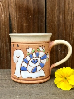 HRNEK 0,2 litru ROVNÝ šnek modrý