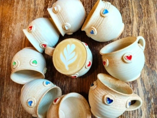 Hrnek baculatý ESPRESSO❤️🩵💙💚