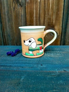 HRNEK 0,2 litru ROVNÝ pes zelený